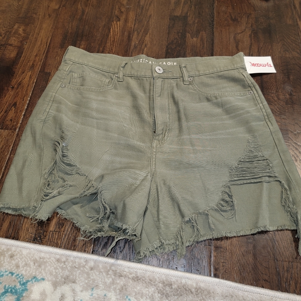 American Eagle Highes Rise Mom Shorts
